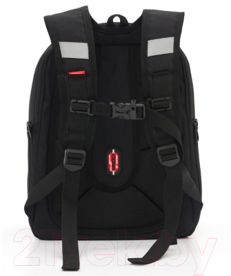 Школьный рюкзак Grizzly RAf-493-2 (черный)