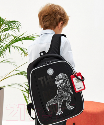 Школьный рюкзак Grizzly RAf-493-2 (черный)