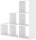 Стеллаж Seven Dreams 6 секций / brick-gorka-6 (белый) - 