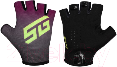Велоперчатки STG Sens Skin / Х112277-XS (XS, черный/бордовый)