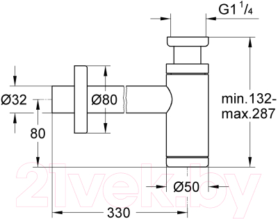 Сифон GROHE 29509KF0 (черный)