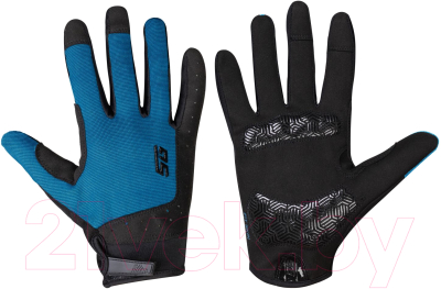 Велоперчатки STG Fit Skin/Х108497-L (L, синий/черный)