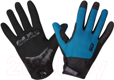 Велоперчатки STG Fit Skin/Х108497-L (L, синий/черный)