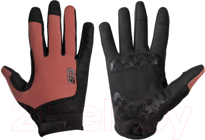Велоперчатки STG Fit Skin/Х108502-L (L, красный/черный )