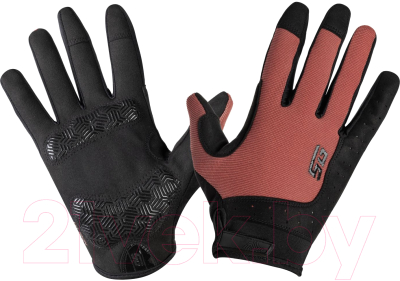 Велоперчатки STG Fit Skin/Х108502-L (L, красный/черный )