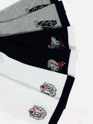 Изображение товара Носки Mark Formelle 107A-2492 (р-р 27-29, черный/серый меланж/белый, 3 пары)