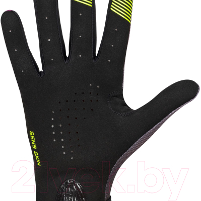 Велоперчатки STG Sens Skin / Х108515-XS (XS, черный/бордовый)