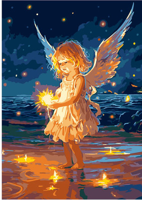 

Картина по номерам, Маленький ангел / Кпн-374