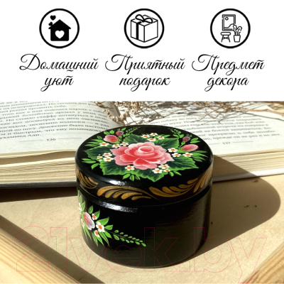 Изображение товара Шкатулка Брестская Фабрика Сувениров С цветами / SB06