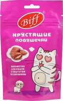 Лакомство для кошек TiTBiT Biff Хрустящие подушечки с паштетом из баранины / 26694 (60г) - 