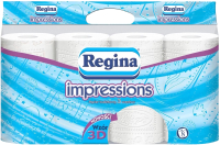 Туалетная бумага Regina Impressions белая (12рул) - 