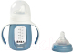 Миниатюра изображения товара Поильник Beaba Biberon Verre Sil 913519 (210мл, Blue)