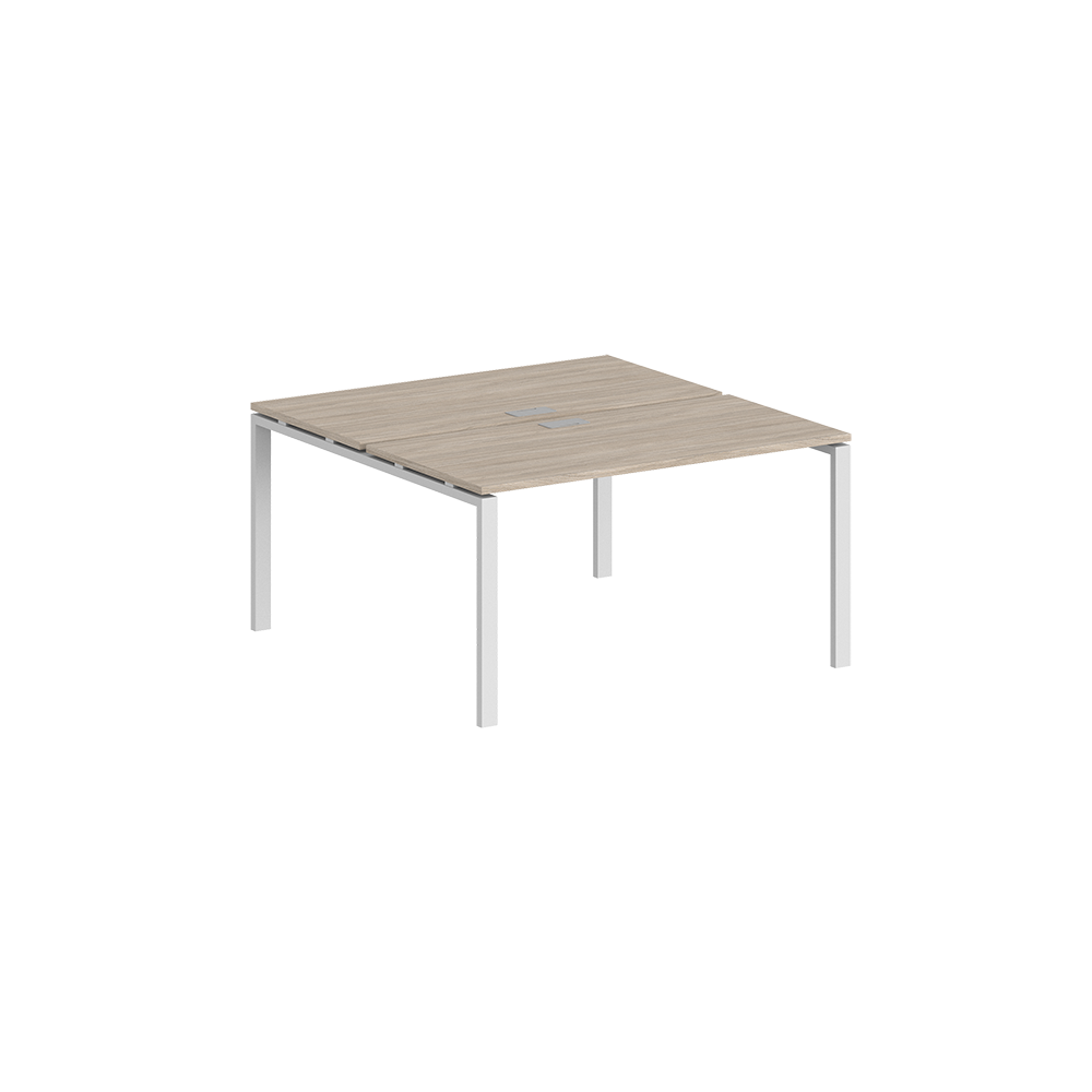Комплект письменных столов Norden 140x163.8x75 / SG.248.OL.63.WH (белый/дуб светлый)