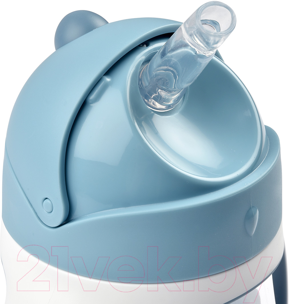 Поильник Beaba Straw Cup 913479 (300мл, Windy Blue) — фото 3