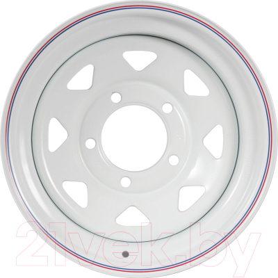 Штампованный диск ORW TLC105 16x8" 5x150мм DIA 110мм ET -25мм (White 57W)