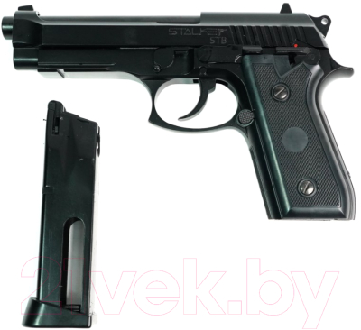 Пистолет пневматический Stalker STB Beretta 92 (металл, блоубэк, кал. 4.5мм)