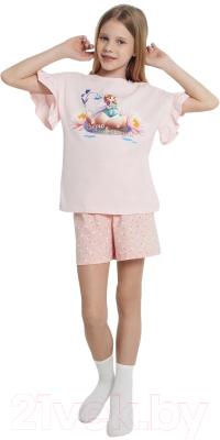 Пижама детская Mark Formelle 567744 (р.110-56, розовое облако/цветочки на розовом)