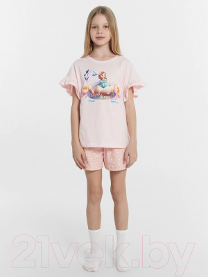 Пижама детская Mark Formelle 567744 (р.116-60, розовое облако/цветочки на розовом)