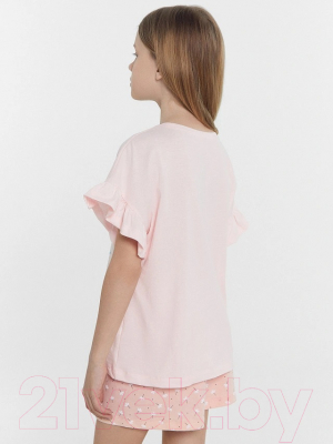 Пижама детская Mark Formelle 567744 (р.122-60, розовое облако/цветочки на розовом)