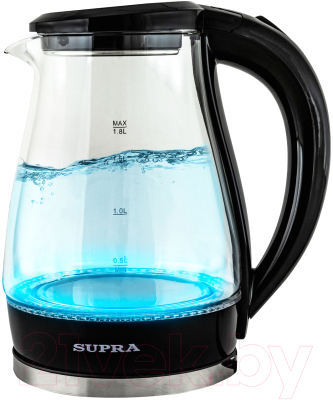 Изображение товара Электрочайник Supra KES-1855G (черный/прозрачный)