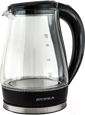 Изображение товара Электрочайник Supra KES-1855G (черный/прозрачный)