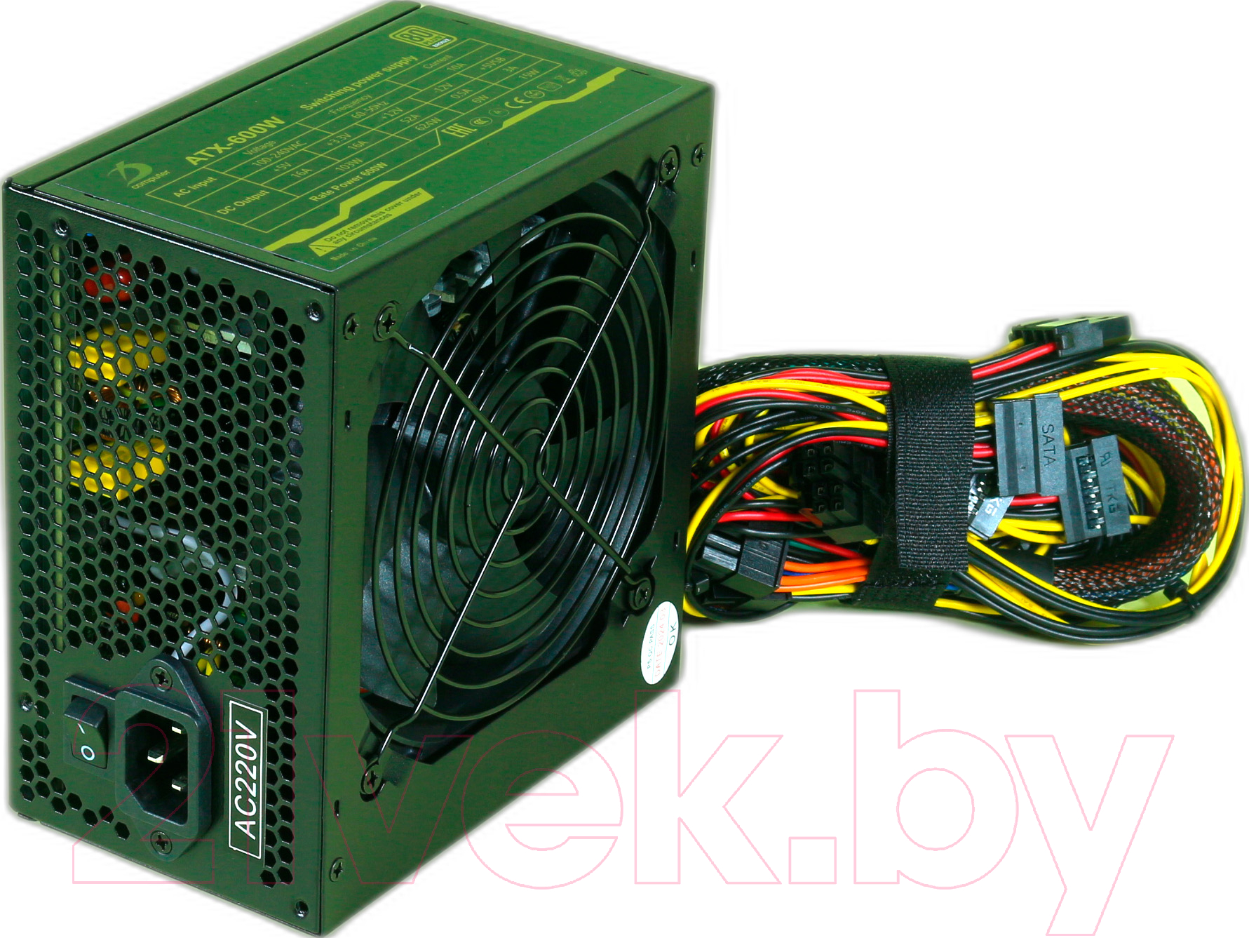 Блок питания для компьютера D-computer ATX 600W