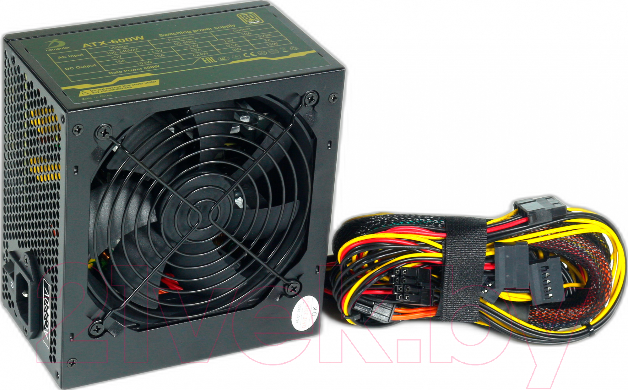 Блок питания для компьютера D-computer ATX 600W