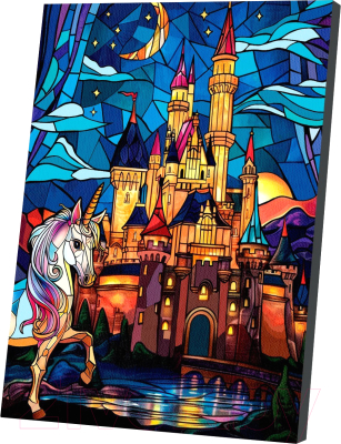 Изображение товара Картина по номерам Школа талантов Замок с единорогом / 10524525