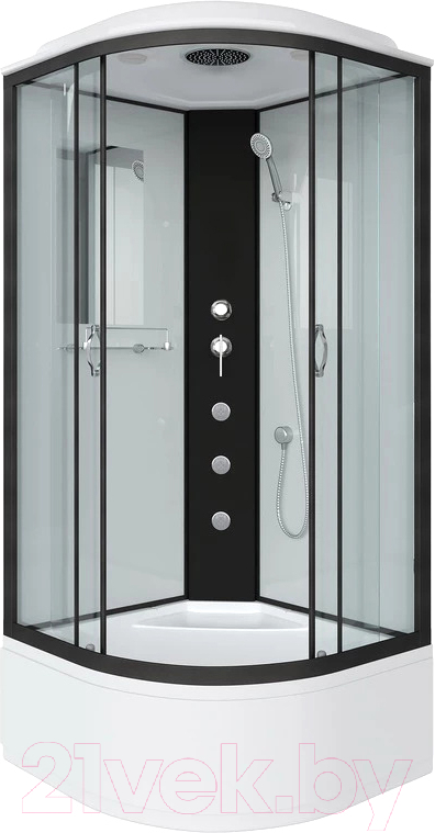 Душевая кабина Niagara NG-6709-14G 100x100x215 (прозрачное стекло/черный)