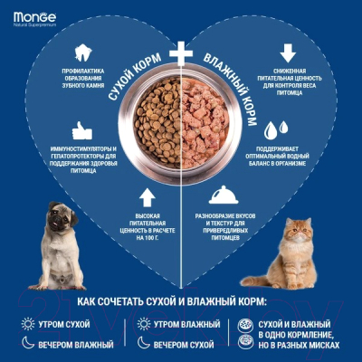 Влажный корм для собак Monge Dog Natural Monoprotein Fruits индейка с рисом и цитрусовыми (400г)