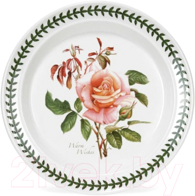 Тарелка закусочная (десертная) Portmeirion Ботанический сад Розы Наилучшие пожелания чайная роза (PRT-BR05092-6)