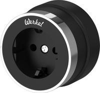 Розетка Werkel Vintage W5871051 (черный матовый/хром) - 