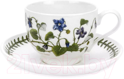 Чашка с блюдцем Portmeirion Ботанический сад Фиалка / PRT-BG04557-31