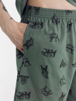 Комплект домашней одежды Mark Formelle 591038 (р.92-82-182/188, агава/медведи на агаве)