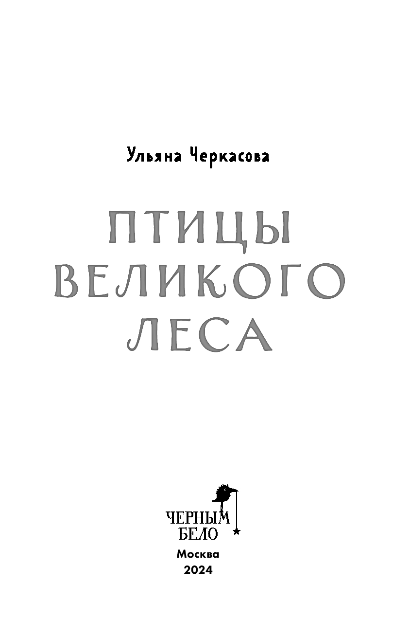 Художественная книга Черным-бело Золотые земли. Птицы Великого леса, мягкая обложка (Черкасова Ульяна) — фото 3