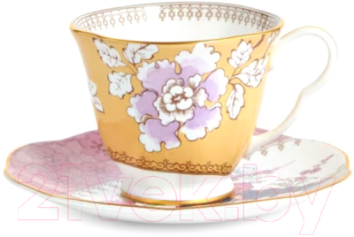 Чашка с блюдцем Wedgwood Бабочки и цветы / WGW-5C107800045