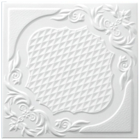 Потолочная плита SOLID С2067 из эксрудированного пенополистирола (500x500, уп.8шт, белый) - 