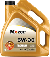 Моторное масло Mozer Premium 5W30 SN/CF / 4636304 (4л) - 