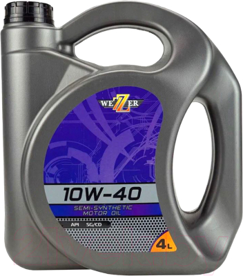 Изображение товара Моторное масло Wezer 10W40 SG/CD / 4609810 (4л)