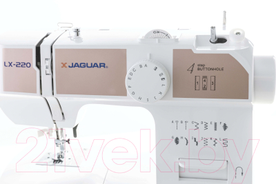 Швейная машина Jaguar LX-220 (белый/кофейный)