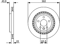 Тормозной диск Bosch 0986479398 - 