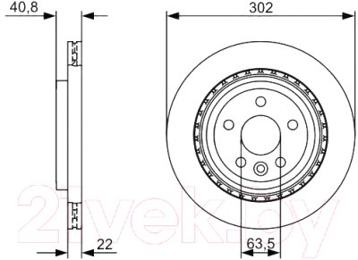 

Тормозной диск Bosch, 0986479398