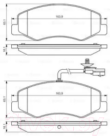 

Тормозные колодки Bosch, 0986494499