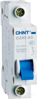 Выключатель автоматический Chint DZ47-60 1P 1A 4.5kA B / 188085