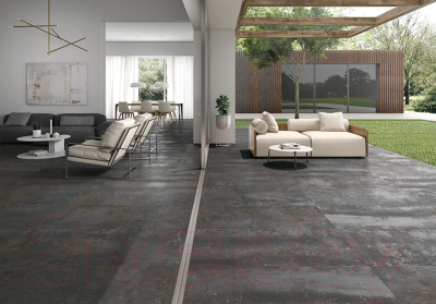 Плитка Ibero Ceramicas Gravity Dark Rec-Bis Lappato Plus (750x750)