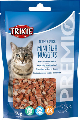 

Лакомство для кошек, Premio Trainer мини-наггетсы из рыбы с курицей и кошачьей мятой