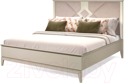 Двуспальная кровать Гомельдрев Вита ГМ8944 160x200 (серый шелк)