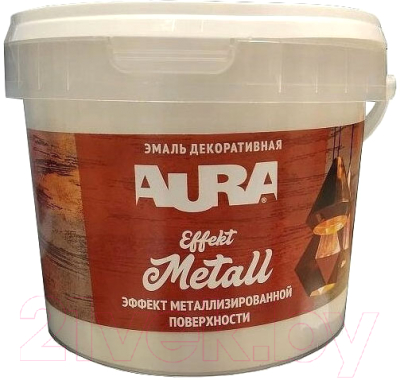 Эмаль декоративная Aura Dekor Effekt Metall (0.8кг, серебро)