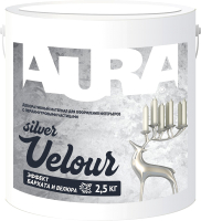 Штукатурка декоративная Aura Dekor Velour Silver (2.5кг) - 