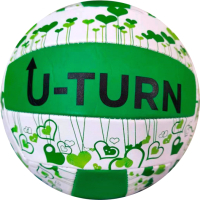 Мяч волейбольный U-Turn МБ-2434 (зеленый/белый) - 